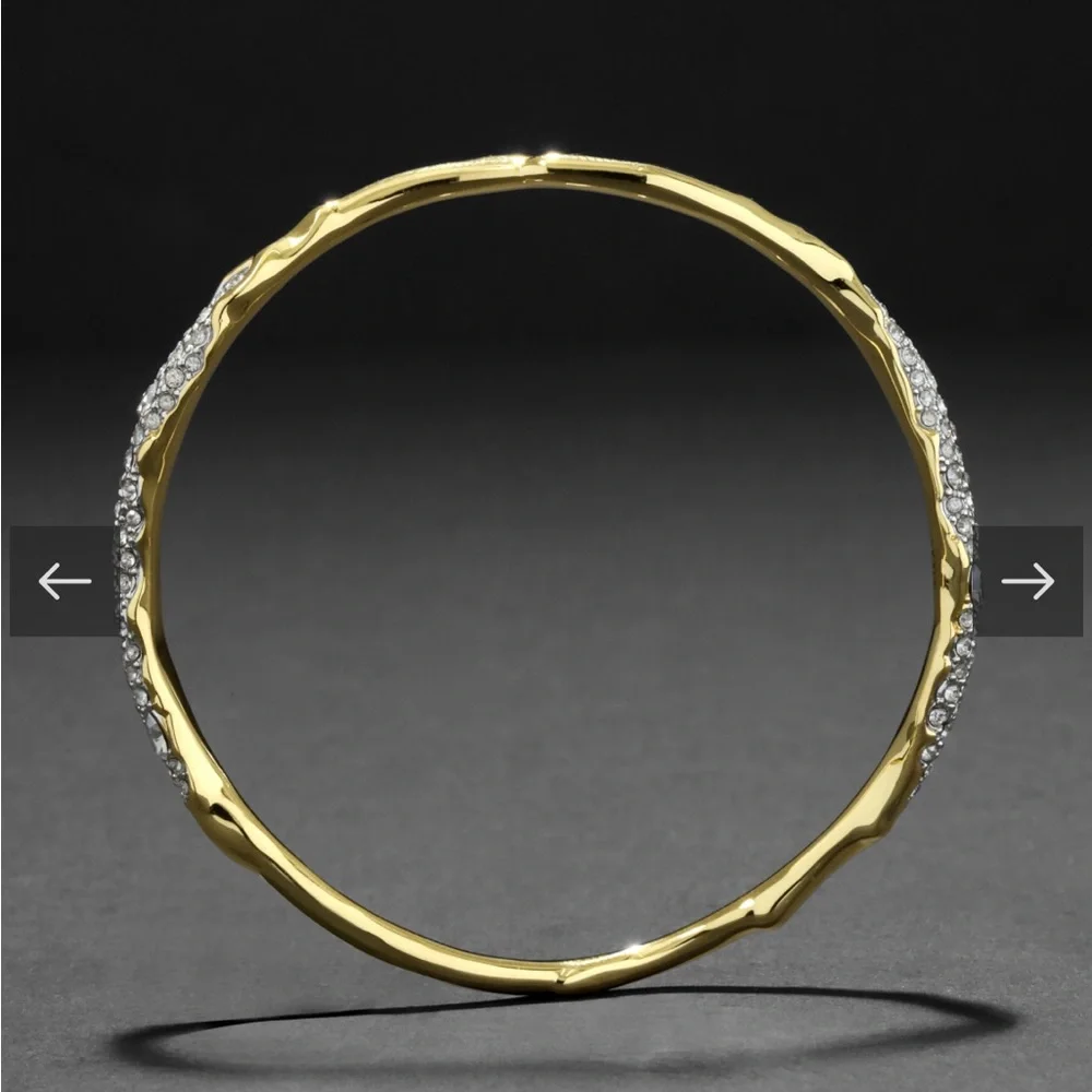Alexis Bittar Gold and Silver Textured Bracelet